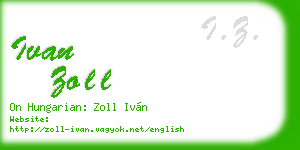 ivan zoll business card